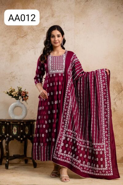 ALINE ANARKALI WITH DUPPATTA-AA012