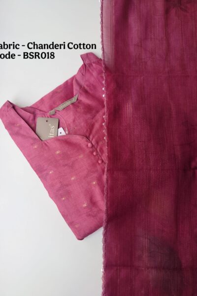 BOUTIQUE STYLE CHANDERI COTTON KURTI – BSR018