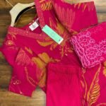 V Neck Vatican Silk Set - VS06