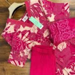 V Neck Vatican Silk Set - VS05