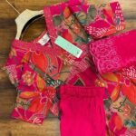 V Neck Vatican Silk Set - VS07