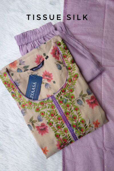 Tissue Silk Kurti Set TS10