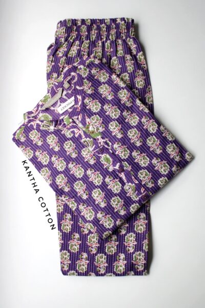 KANTHA COTTON KURTI SET -KAC08