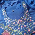 Vichitra silk salwar set -Blue