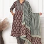 V Neck Jaipur Cotton Set – JC011