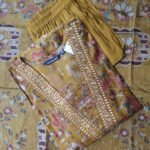 V Neck Chanderi Silk Set - VN03