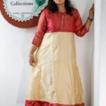 PANEL CUT UMBERLLA Maroon KURTI -PU01
