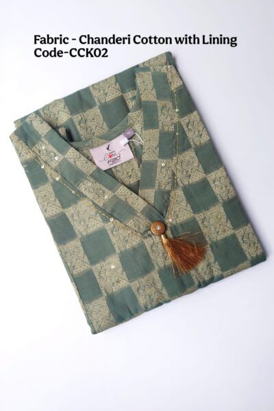 CHANDERI COTTON KURTI-CCK02