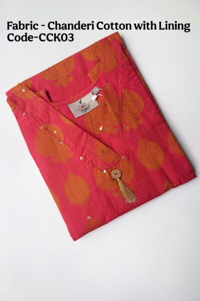 CHANDERI COTTON KURTI-CCK03