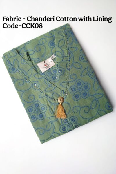 CHANDERI COTTON KURTI-CCK08