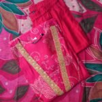 V Neck Chanderi Silk Set - VN08