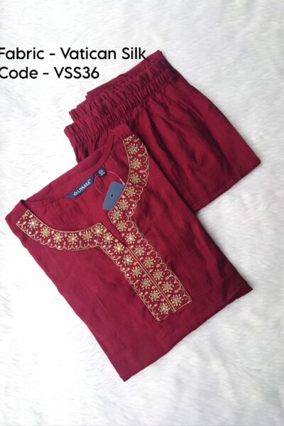 VATICAN SILK KURTI SET-VSS36