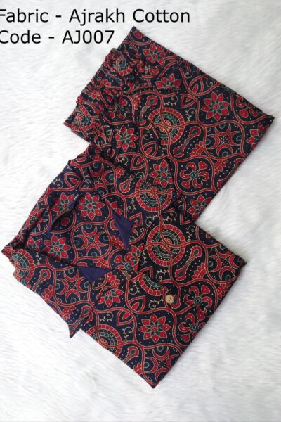 AJRAKH COTTON KURTI -AJ007