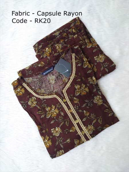 CAPSULE RAYON KURTI -RK20