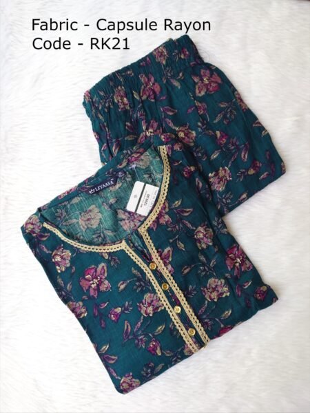 CAPSULE RAYON KURTI -RK21