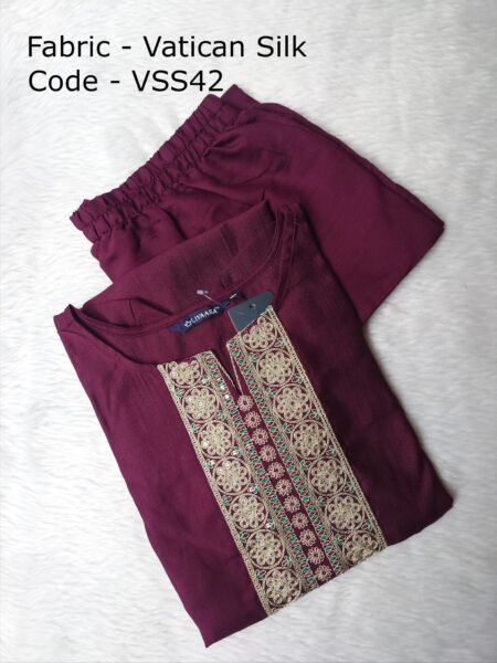 VATICAN SILK KURTI SET -VSS42