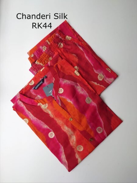 CHANDERI SILK KURTI SET -RK44