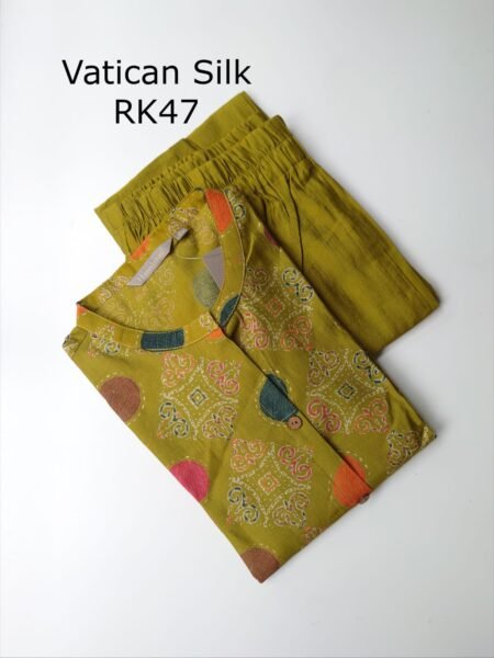 VARTICAN SILK KURTI SET -RK47