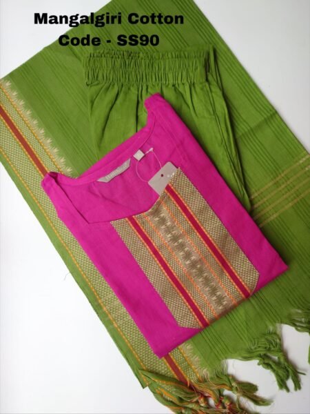 Mangalgiri cotton salwar set-SS90 - XXL