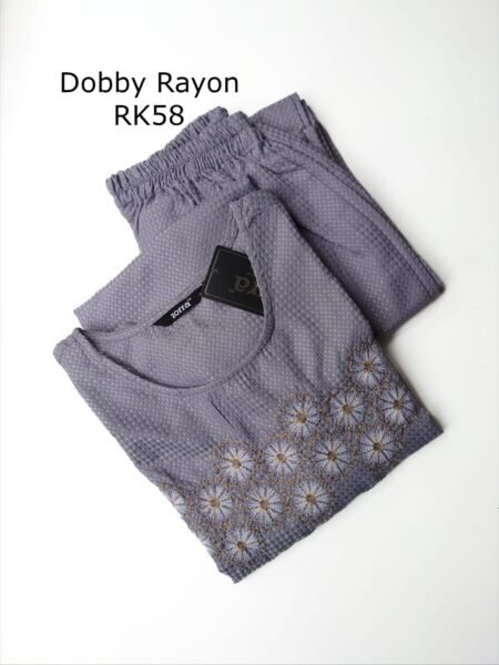 DOBBY RAYON KURTI SET -RK58