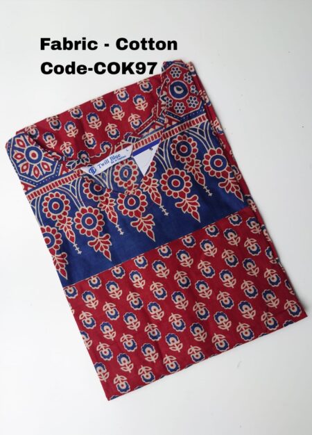 Kalamkari Printed Cotton Kurti -COK97