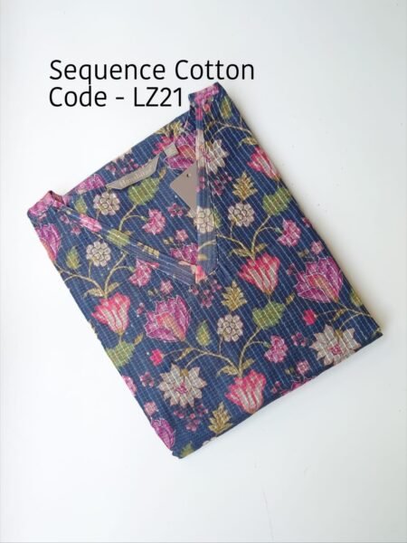 SEQUENCE COTTON KURTI -LZ21