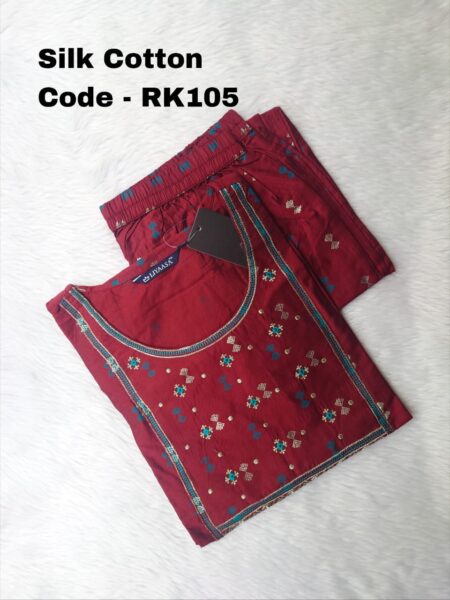 SILK COTTON KURTI -RK105