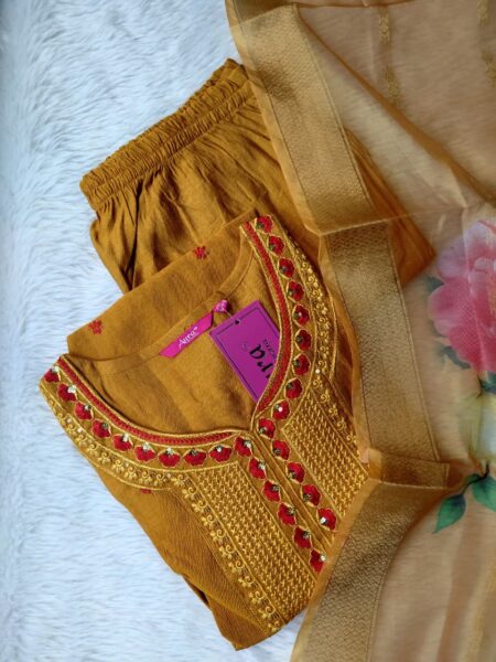 VARTICAN SILK KURTI SET-SS139