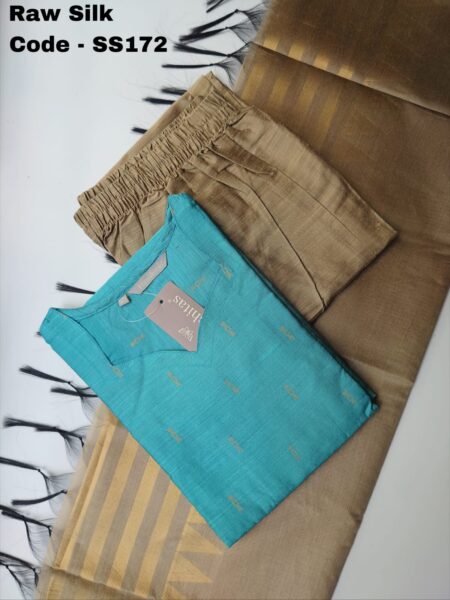 DUPION RAW SILK SALWR SET -SS172