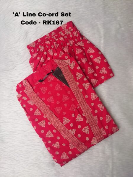 ALINE VATICAN SILK CO-ORD SET-RK167