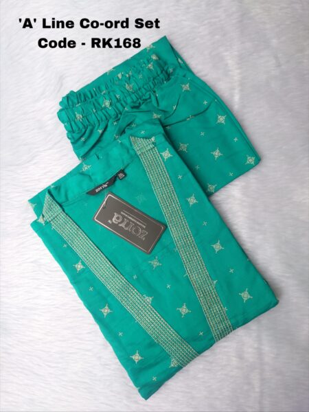 ALINE VATICAN SILK CO-ORD SET-RK168