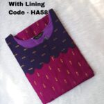 HANDLOOM RAW SILK KURTI -HA58