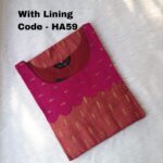 HANDLOOM RAW SILK KURTI -HA59