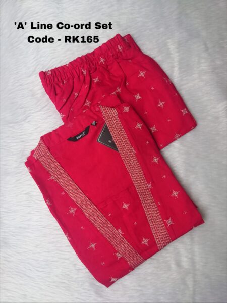 ALINE VATICAN SILK CO-ORD SET-RK165