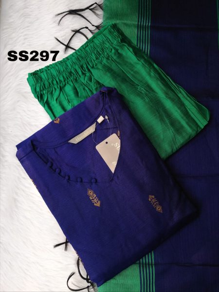 DUPION RAW SILK SALWR SET- SS297