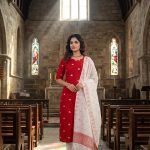 PREMIUM HANDLOOM KURTI -RED