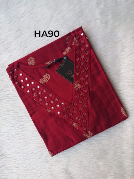 HANDLOOM RAW SILK KURTI -HA90