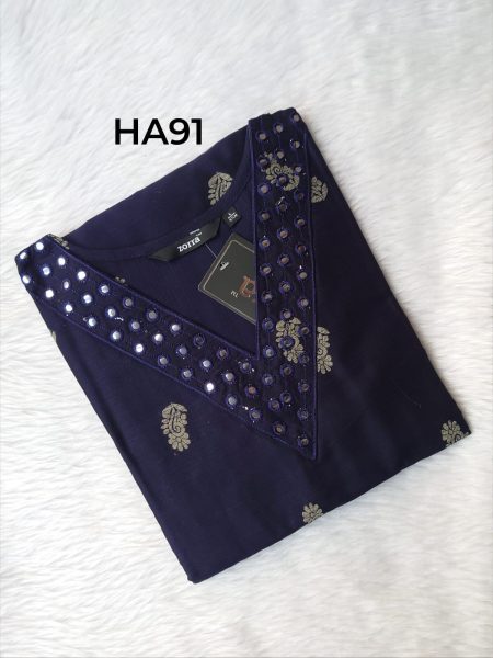 HANDLOOM RAW SILK KURTI -HA91