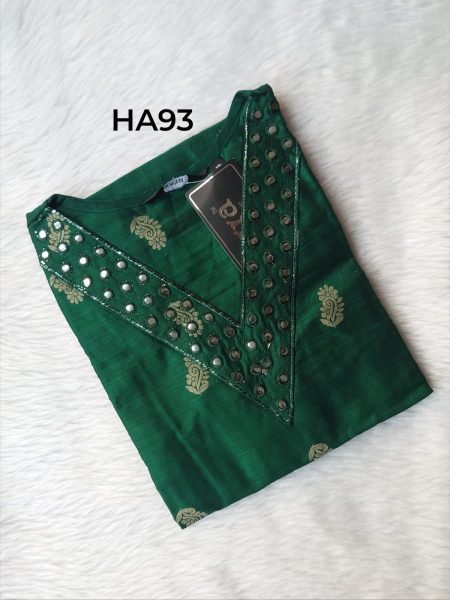 HANDLOOM RAW SILK KURTI -HA93 - L