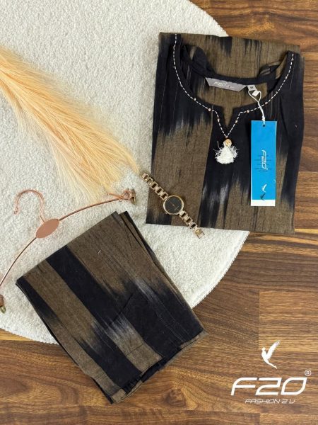 IKKAT COTTON KURTI SET-RK263