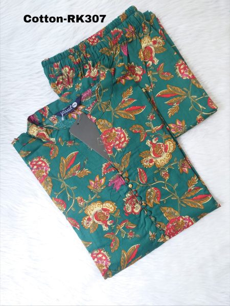 COTTON KURTI SET-Rk307