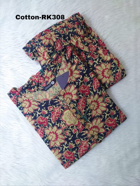 COTTON KURTI SET-RK308