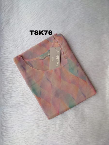 TISSSUE SILK KURTI -TSK76