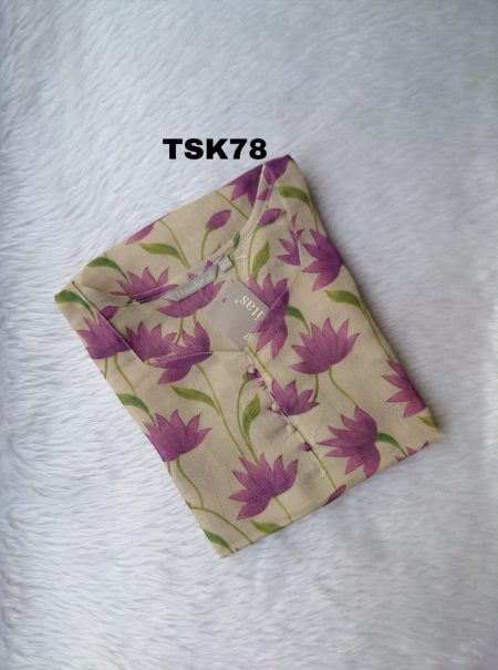 TISSSUE SILK KURTI -TSK78