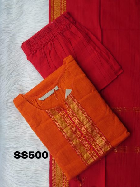 Mangalagiri Cotton Salwar  Set-SS500