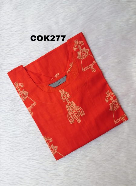COTTON KURTI -COK277 - M