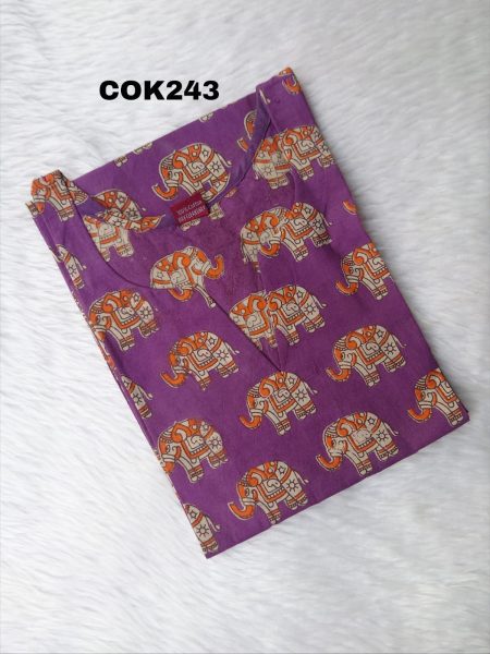 KALAMKARI COTTON KURTI-COK243