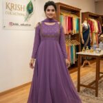 Georgette Flared Umbrella Kurti Dupatta Set(RUST PURPLE )