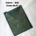 ALINE SILK COTTON KURTI -AL47