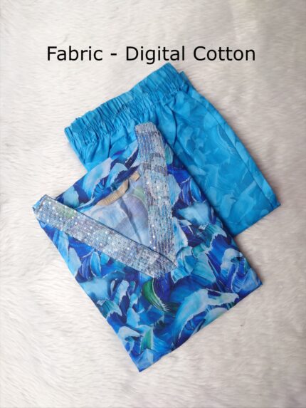 DIGITAL COTTON KURTI SET-DC04